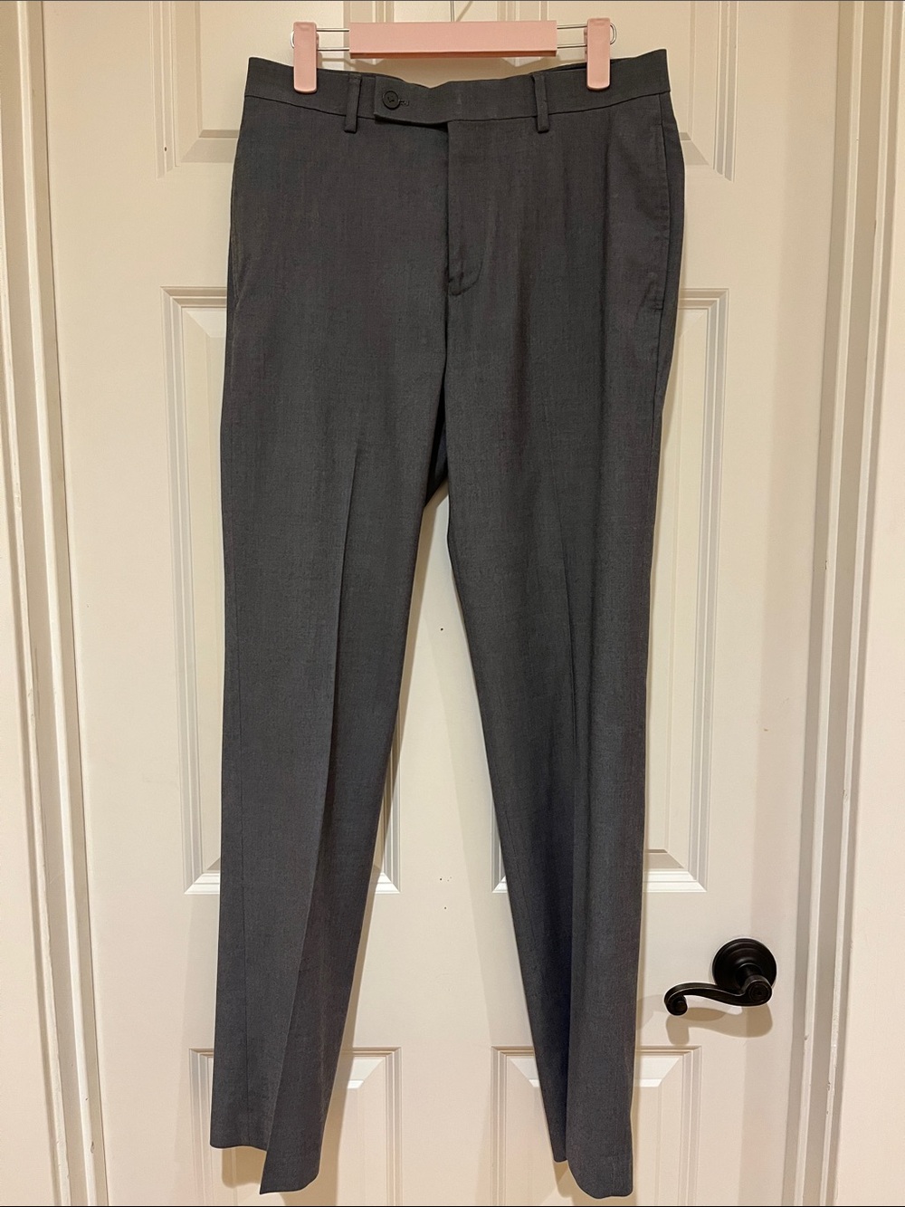 Men's Charcoal Tailored Dress Pants